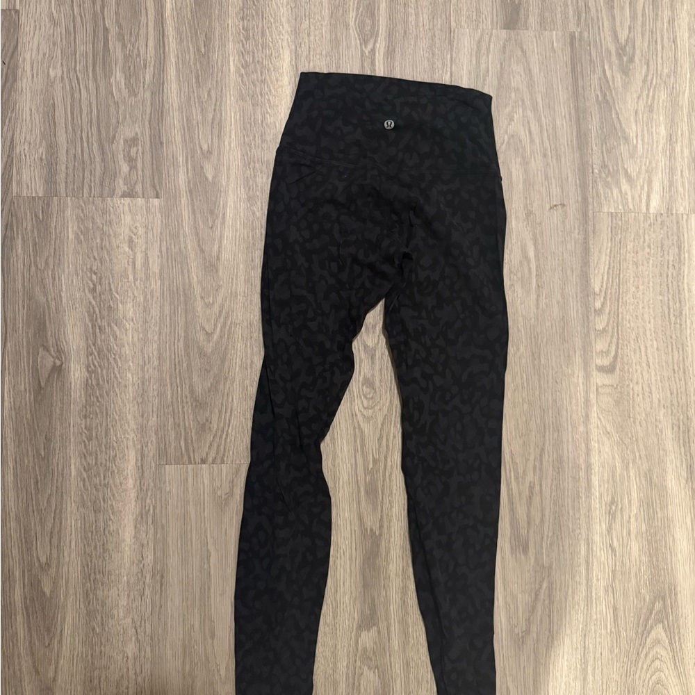 Black cheetah lululemon leggings